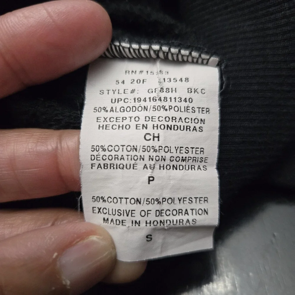 Champion Black Pullover Sweatshirt Small  Sports Outdoors Classic Preppy - Picture 7 of 8